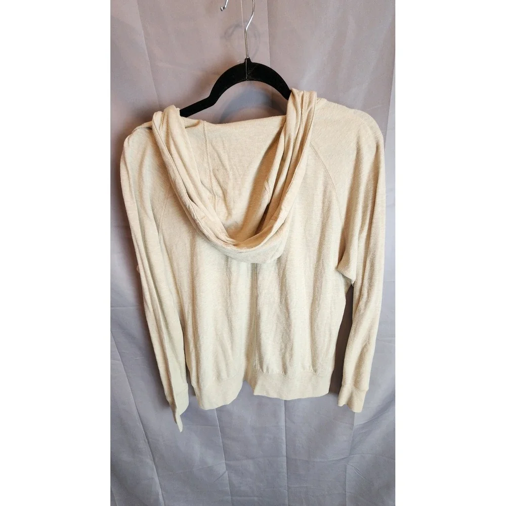 Nike Portland Thorns FC Gym Vintage Full Zip Hoodie Oatmeal Beige Womens Large